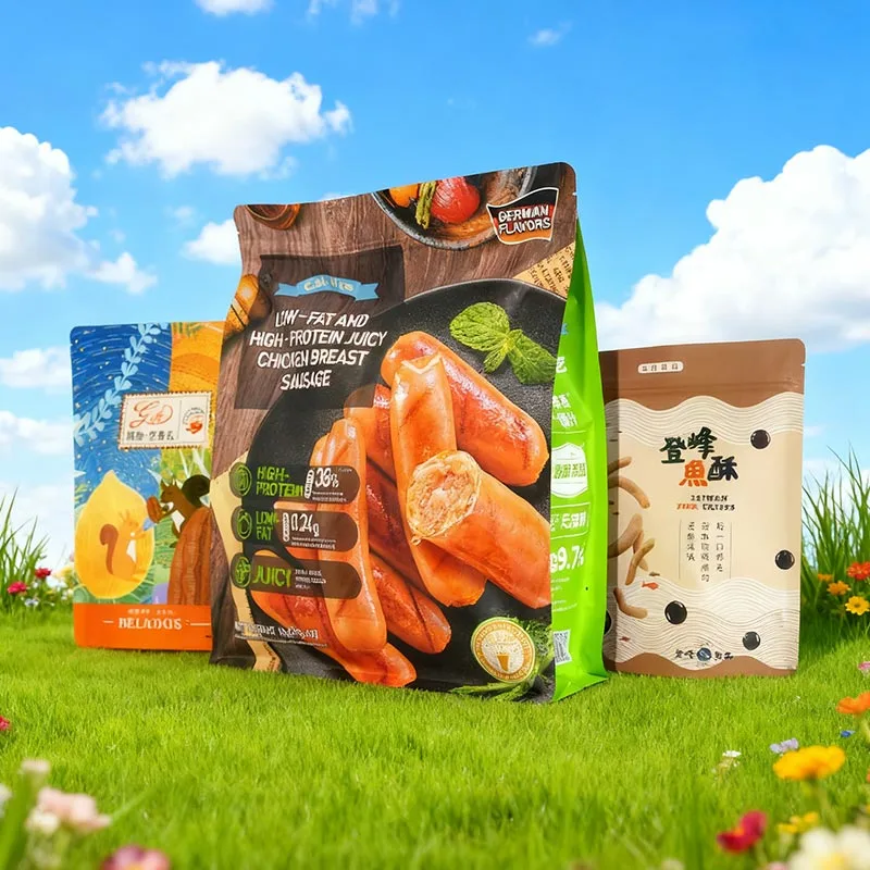 Çevre Dostu Kraft Kağıt Kurutulmuş Meyve ve Kuruyemiş Paketleme Torbaları